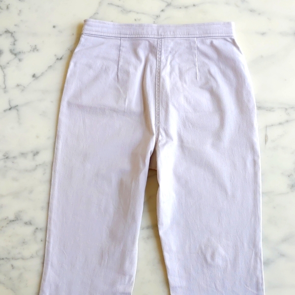 NWOT. Cotton and Lycra High-Waist Flare Leg Stretch Pant w/Side Button Opening. - Picture 5 of 8